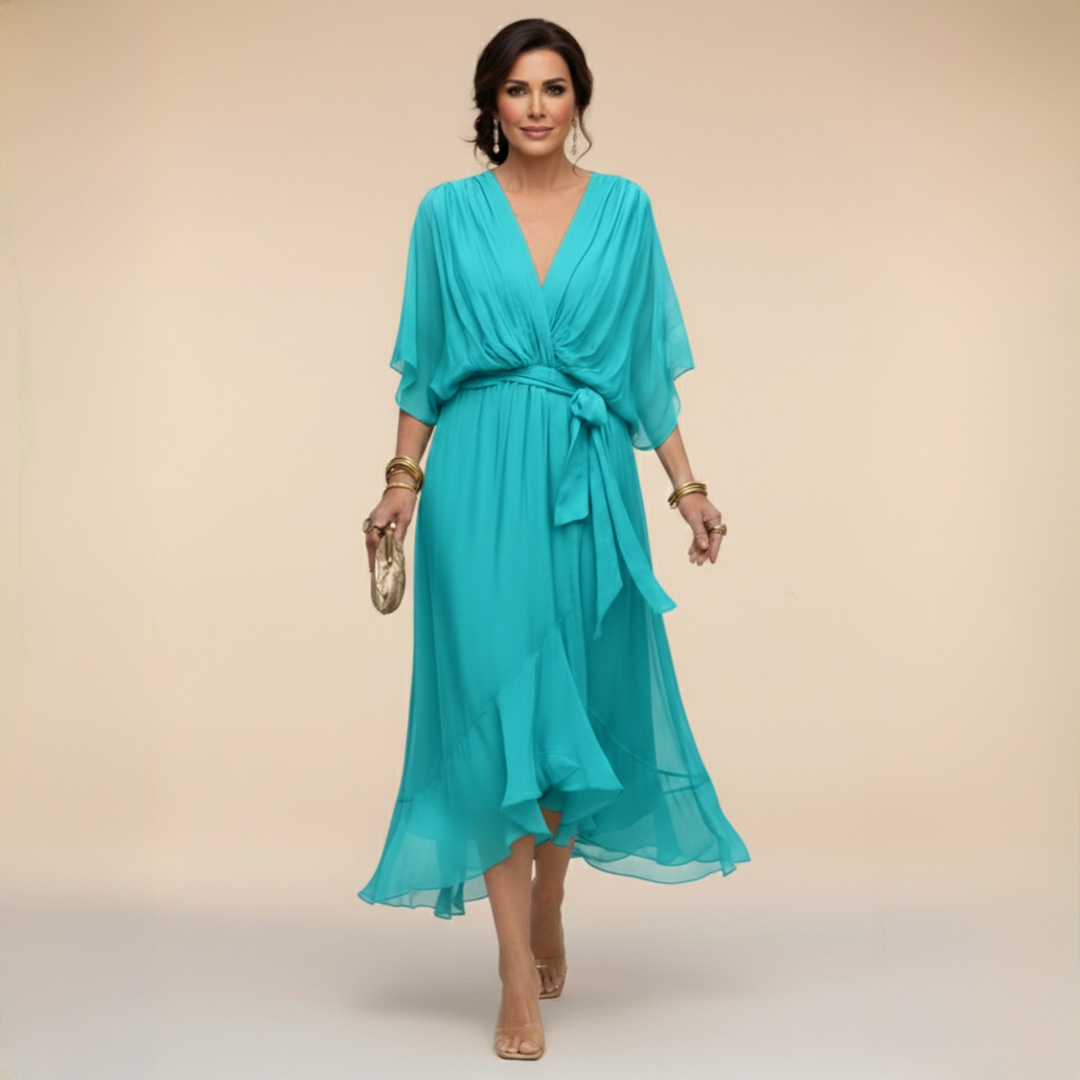 MARTA™ | Vestido con cuello en V