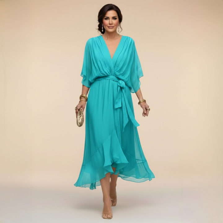 MARTA™ | Vestido con cuello en V