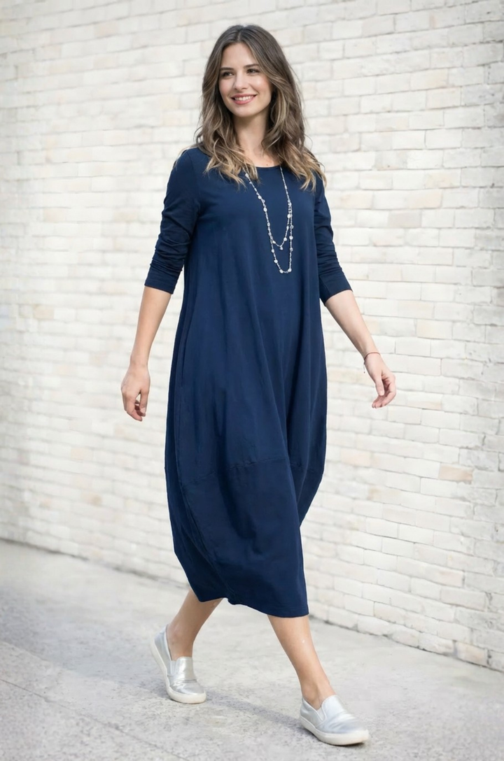 Ginny | Vestido Midi de Confort Casual