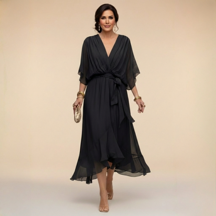 MARTA™ | Vestido con cuello en V