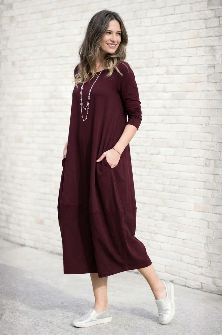 Ginny | Vestido Midi de Confort Casual