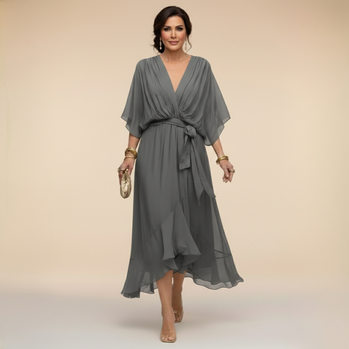 MARTA™ | Vestido con cuello en V