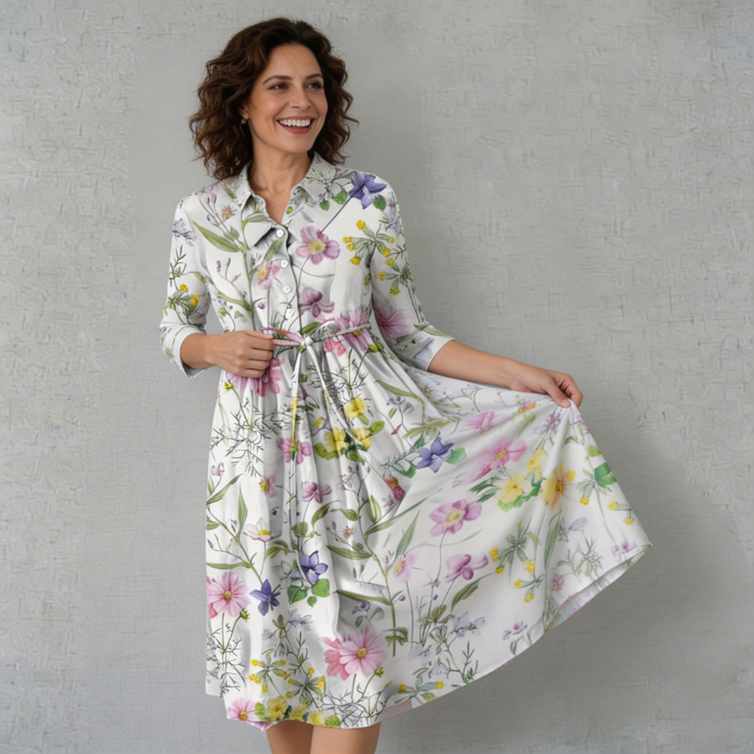 Rosalie | Vestido elegante de flores silvestres