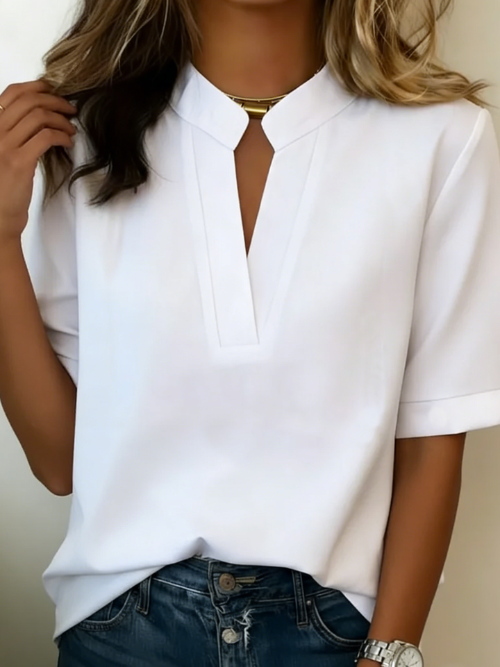 Bárbara™ | Blusa elegante con cuello en V