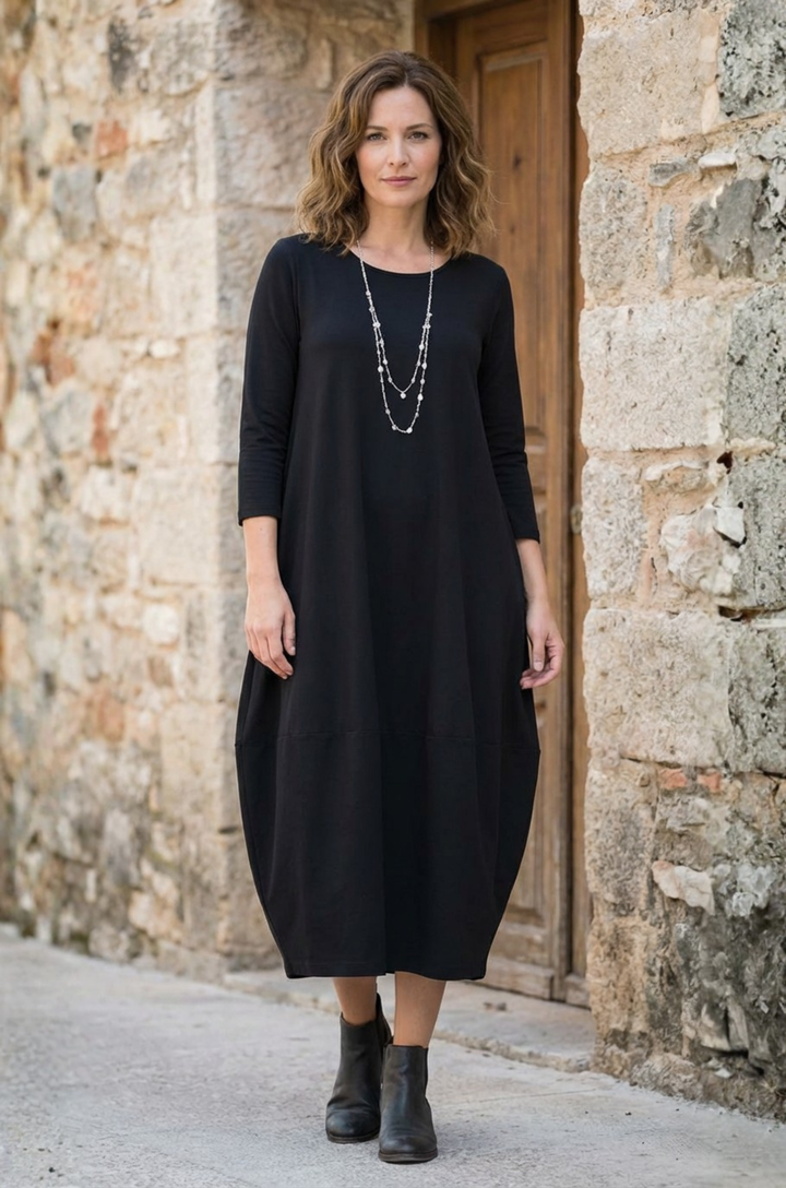 Ginny | Vestido Midi de Confort Casual