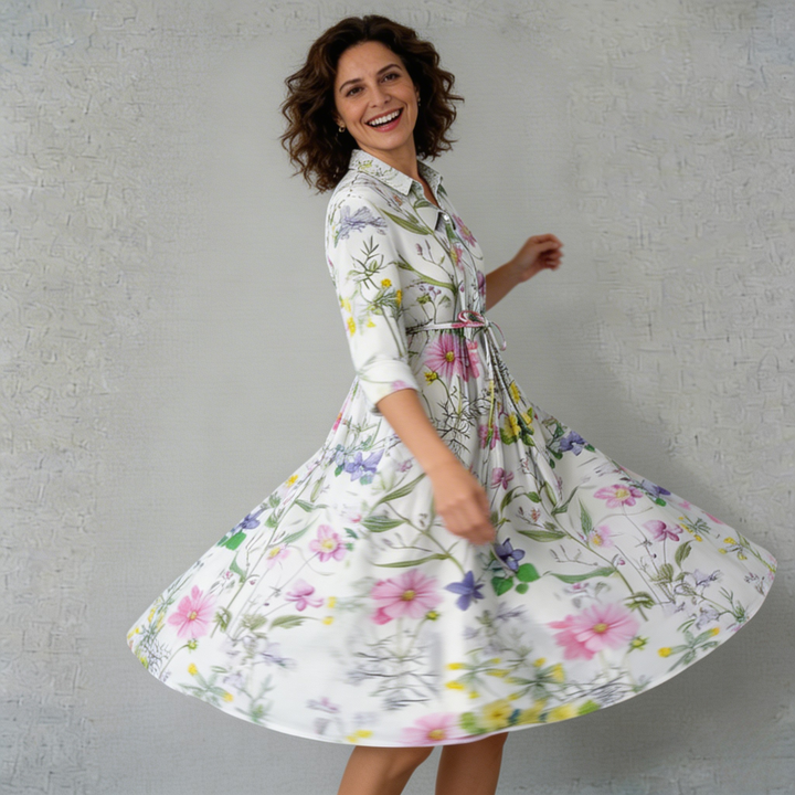 Rosalie | Vestido elegante de flores silvestres