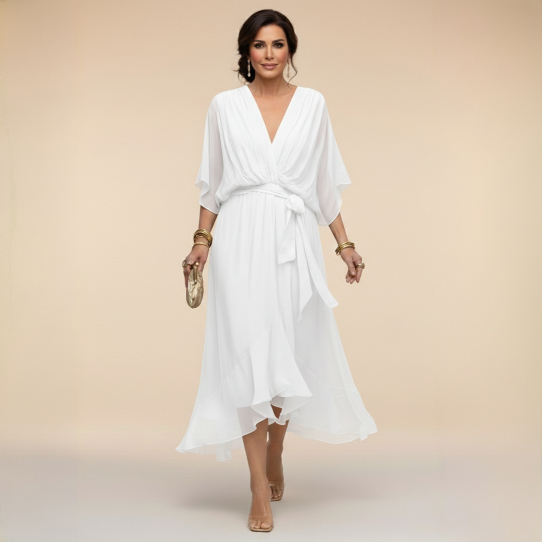 MARTA™ | Vestido con cuello en V