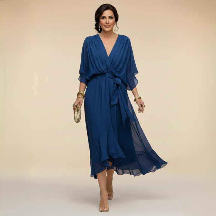 MARTA™ | Vestido con cuello en V