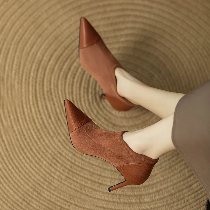 Tacones de Cuero Genuino Veronica