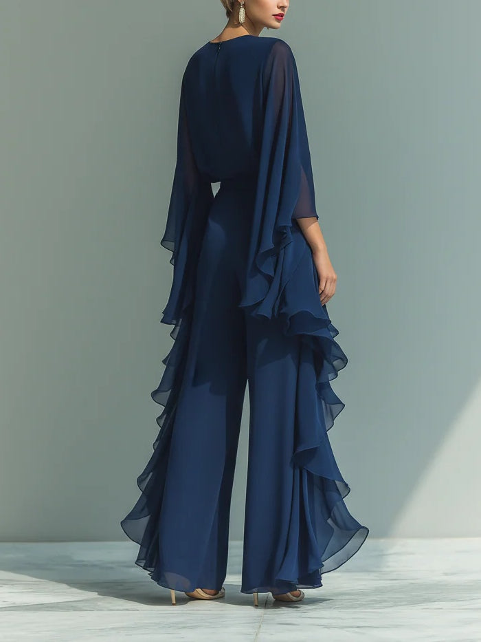 Aurora | Conjunto Elegante en Chiffon con Volantes