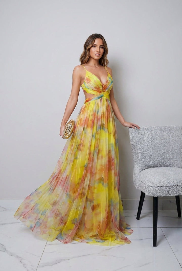 Giselle | Vestido Maxi Atemporal de Estilo Sofisticado
