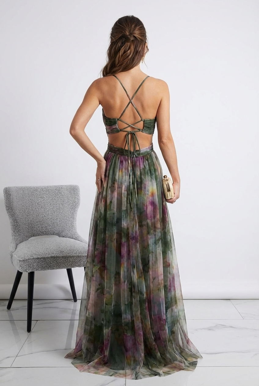 Giselle | Vestido Maxi Atemporal de Estilo Sofisticado