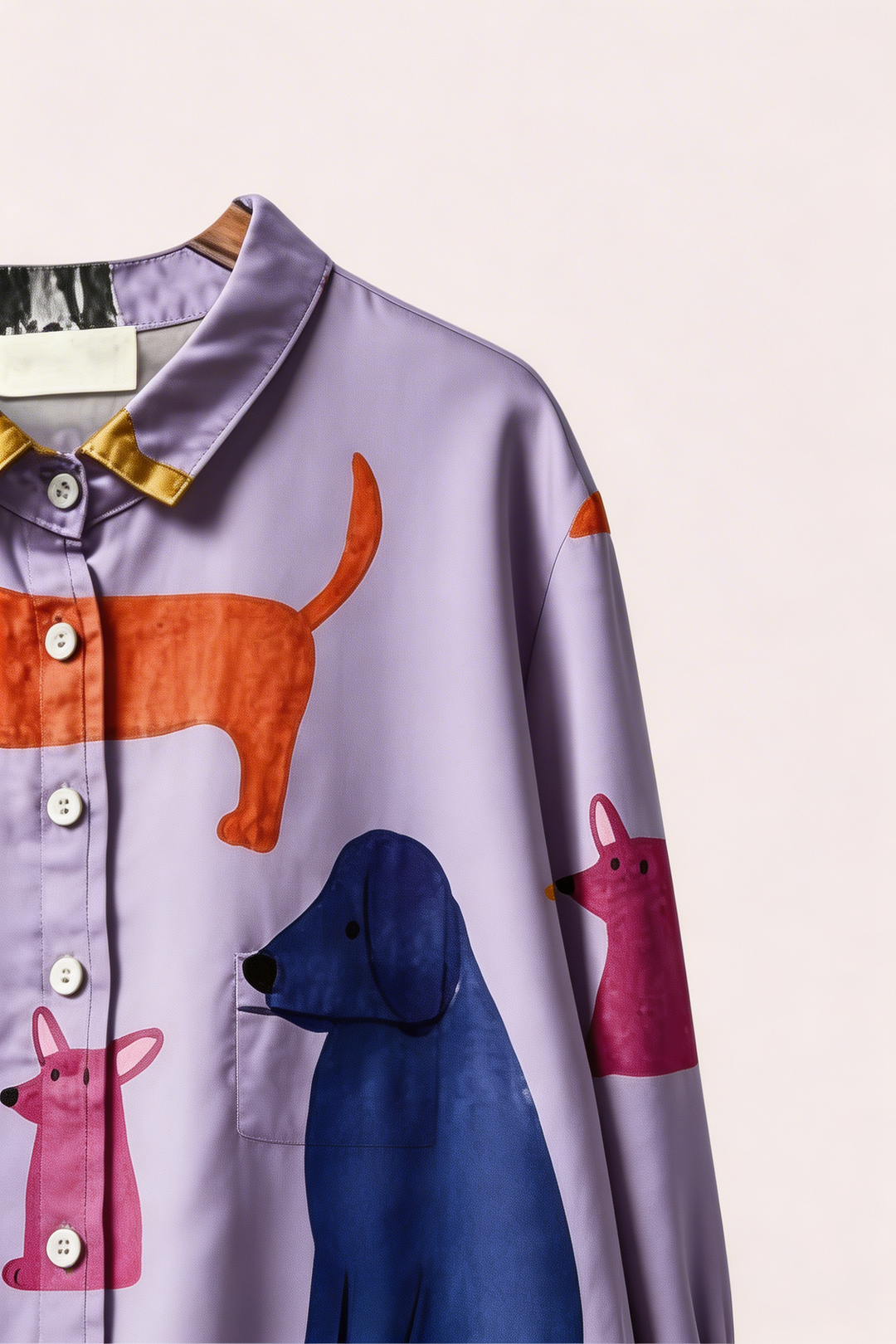 Lola™ | Camisa de algodón con estampado artístico de animales
