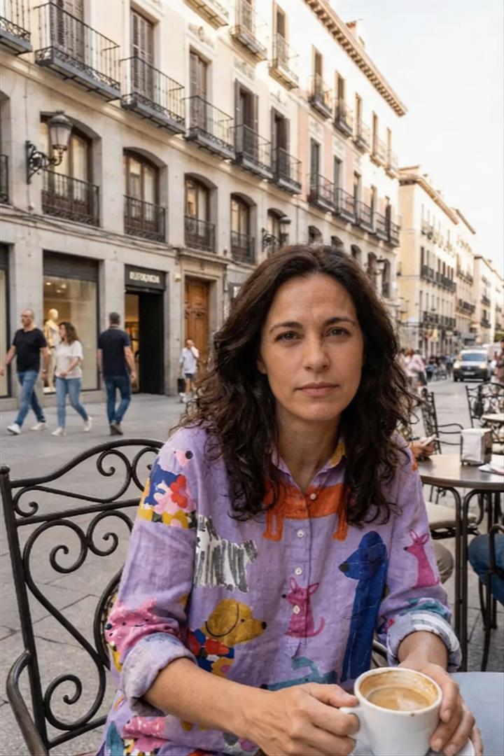 Lola™ | Camisa de algodón con estampado artístico de animales