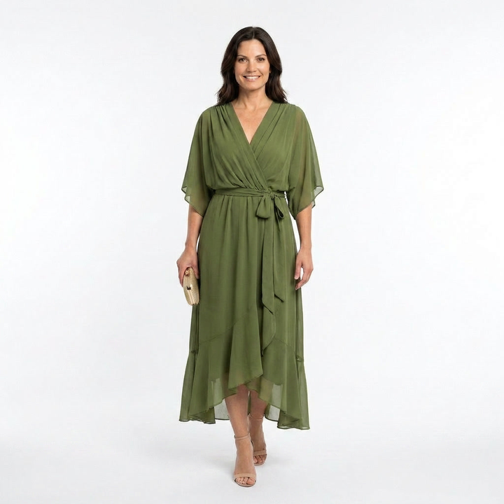MARTA™ | Vestido con cuello en V
