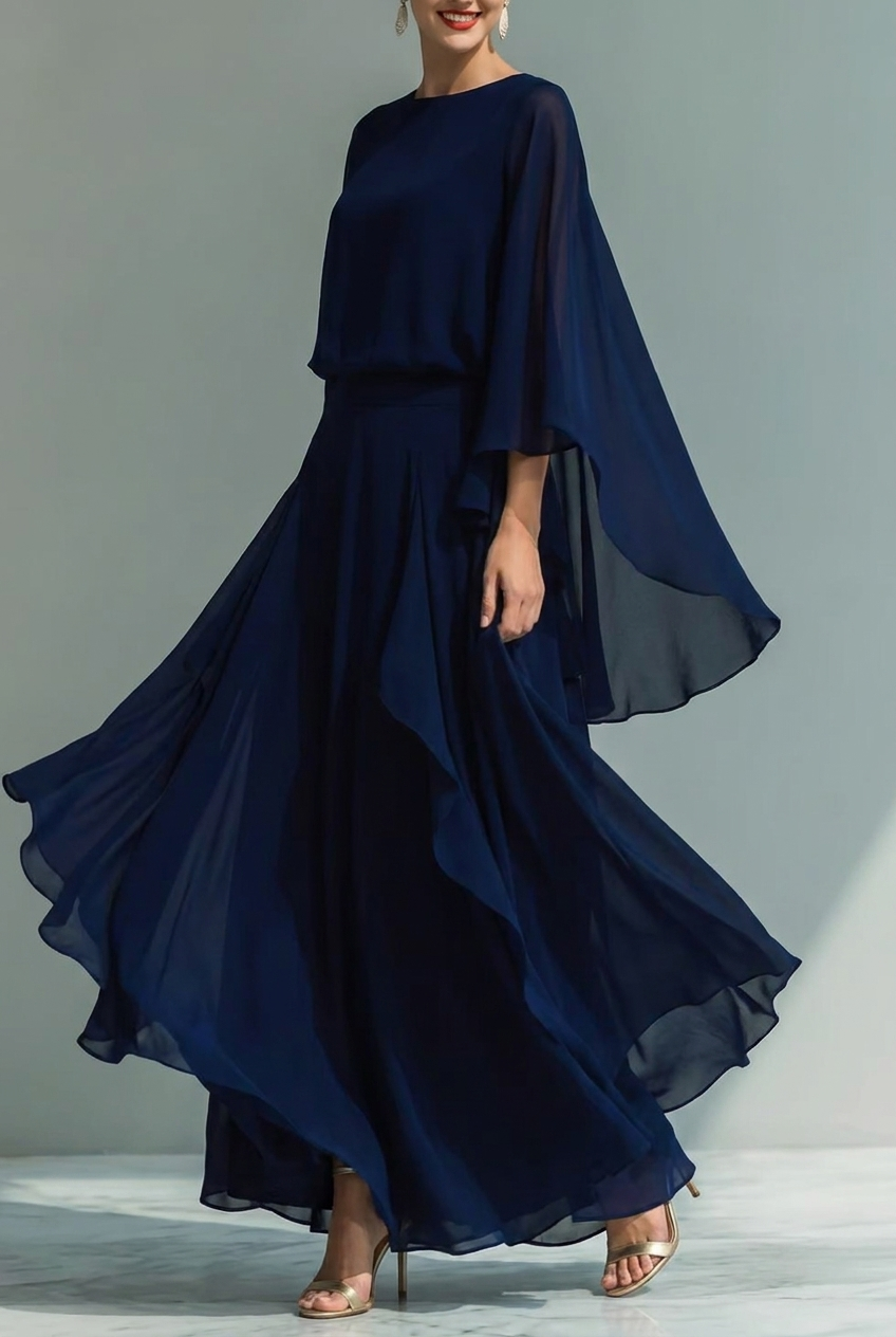 Aurora | Conjunto Elegante en Chiffon con Volantes