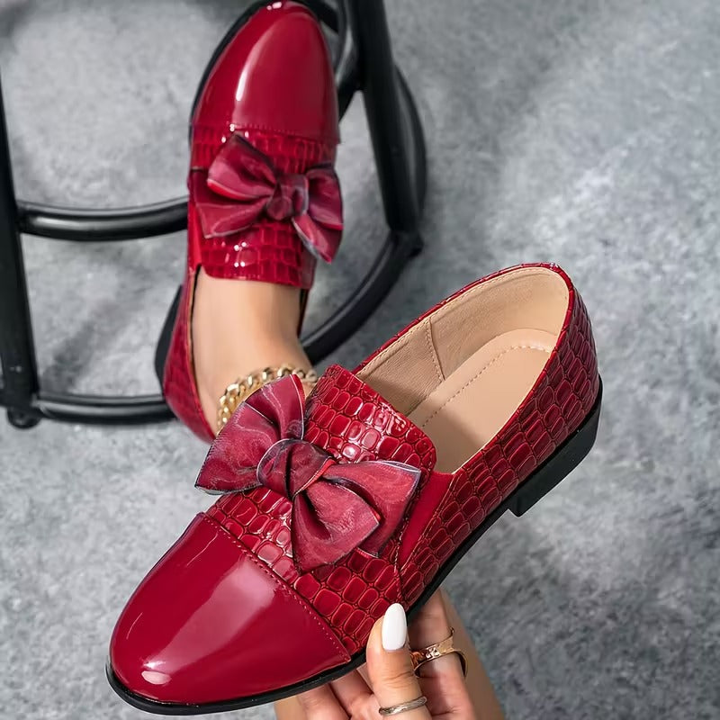 Nalira - Mocasines Ortopédicos De Cuero Con Lazo