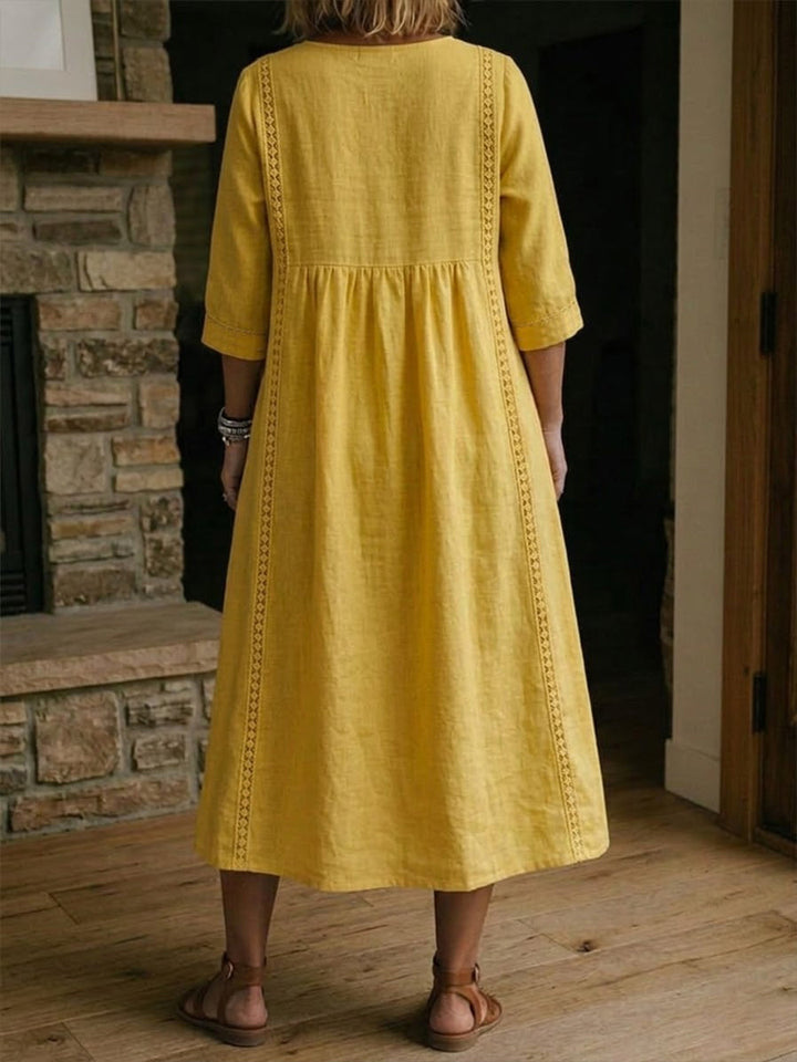Rosa™ | Vestido de lino ligero