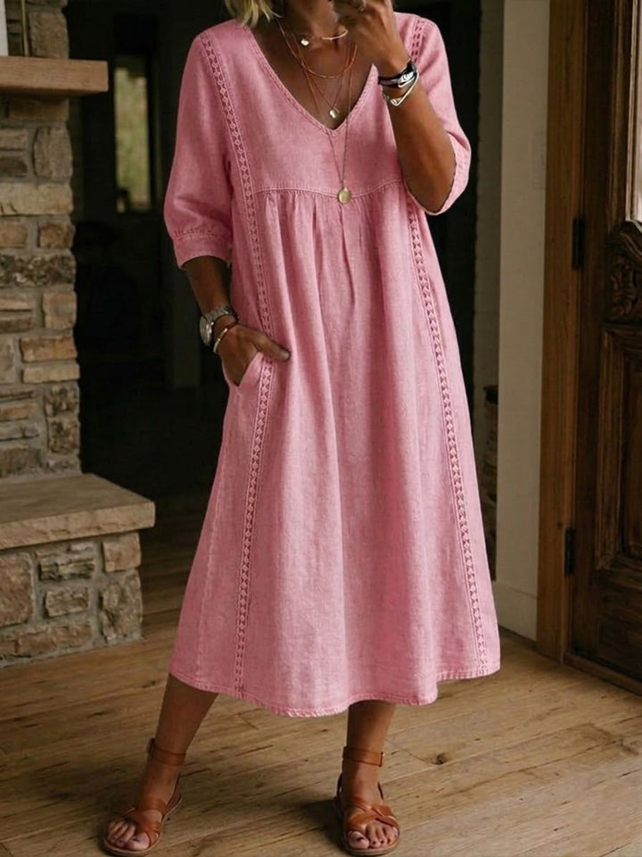 Rosa™ | Vestido de lino ligero