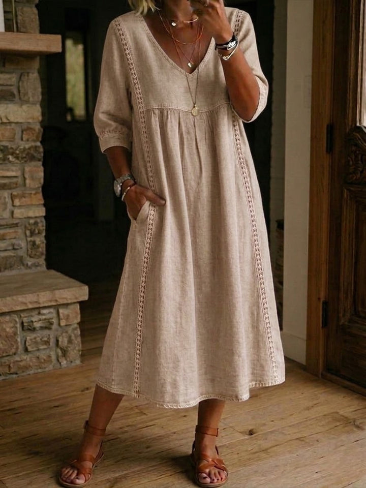 Rosa™ | Vestido de lino ligero